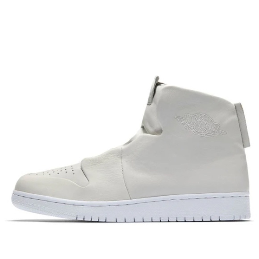 Jordan White and Gray High-Top Sneakers Modern Design